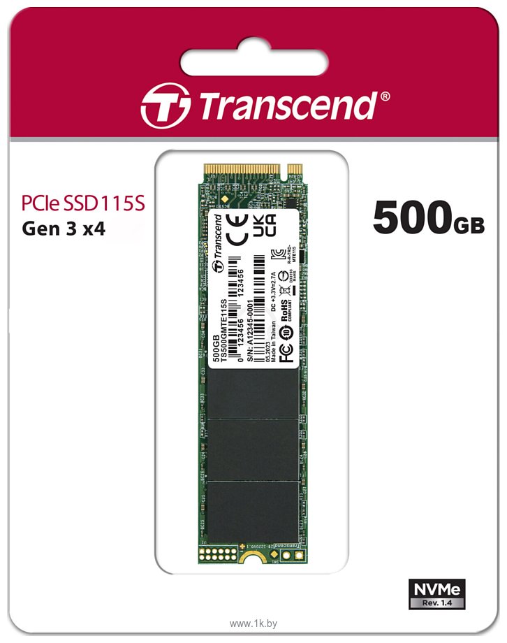 Фотографии Transcend 115S 500GB TS500GMTE115S