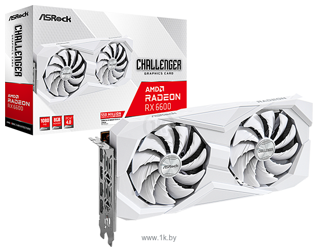 Фотографии ASRock Radeon RX 6600 Challenger White 8GB (RX6600 CLW 8G)