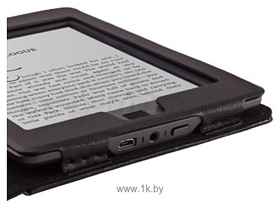 Фотографии CE Compass Black PU Leather Folio Cover For Amazon Kindle Touch