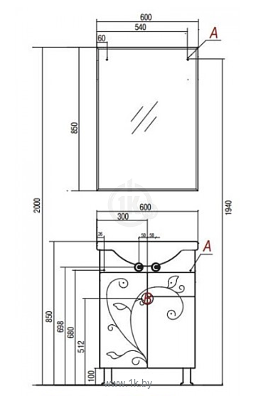 Фотографии Акватон Лиана 60 М (1A162901LL010)