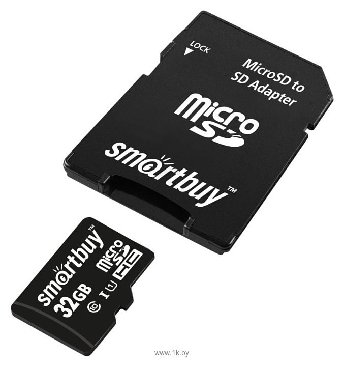 Фотографии SmartBuy microSDHC Class 10 UHS-I U1 32GB + SD adapter