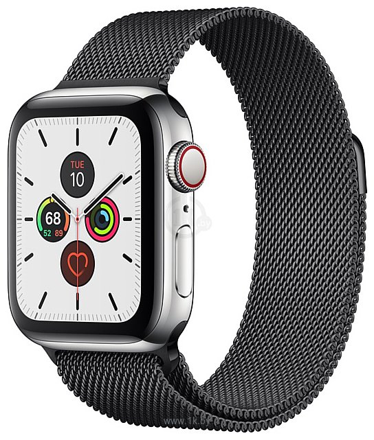 Фотографии Apple Watch Series 5 40mm GPS + Cellular Stainless Steel Case with Milanese Loop