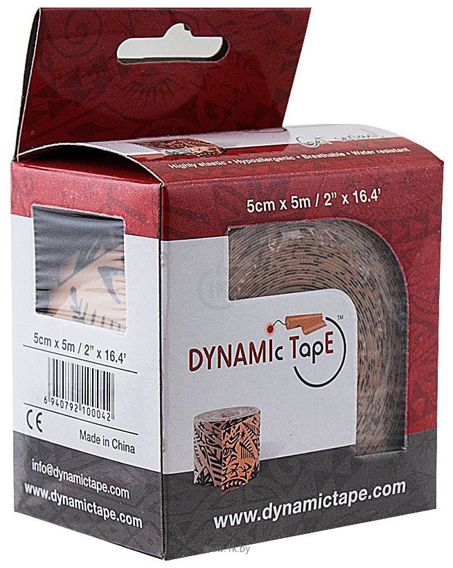 Фотографии Dynamic Tape DT50TT (5 см x 5 м, телесный/черное тату)