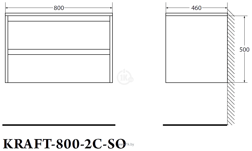 Фотографии BelBagno Kraft-800-2C-SO-RNN (rovere nebras.)