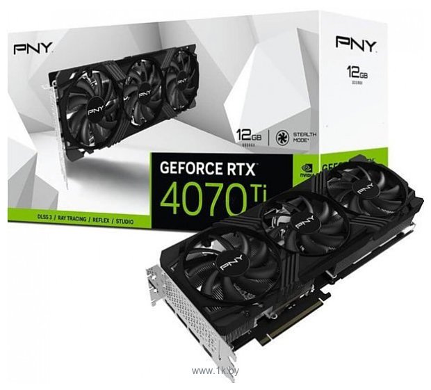 Фотографии PNY GeForce RTX 4070 Ti 12GB Verto Triple Fan (VCG4070T12TFXPB1)