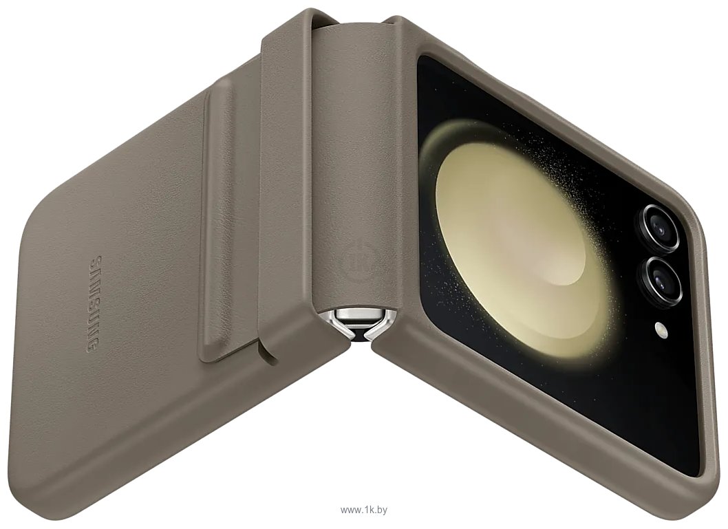Фотографии Samsung Flap Eco-Leather Case Z Flip5 (серо-коричневый)