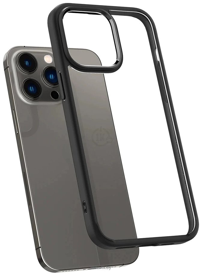 Фотографии Spigen Ultra Hybrid для iPhone 14 Pro ACS04961 (прозрачный/черный)