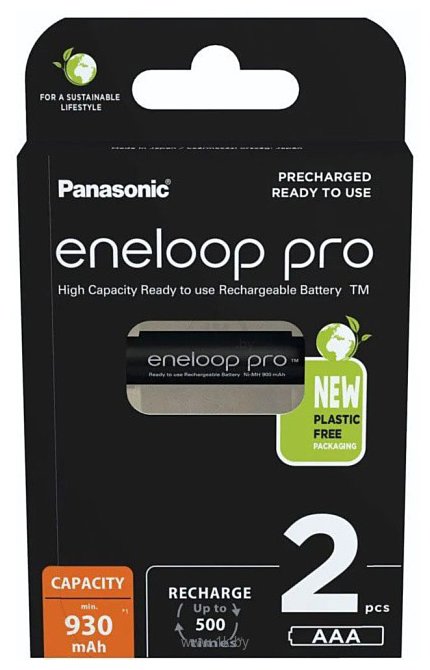 Фотографии Panasonic Eneloop Pro AAA 930 mAh 2BP (BK-4HCDE/2BE)