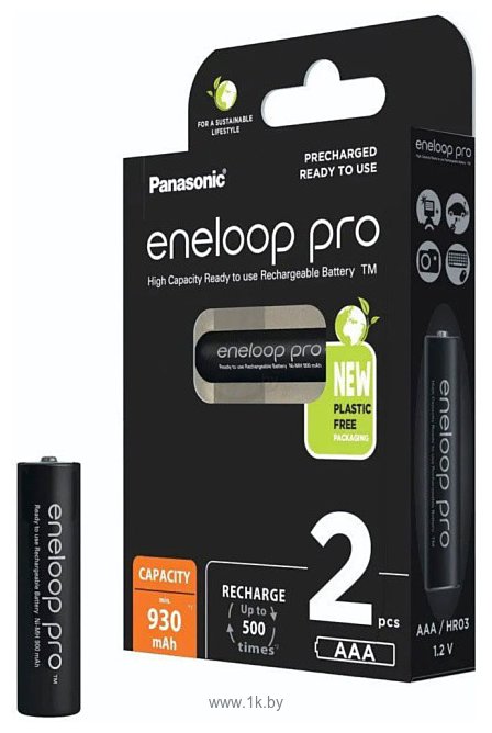 Фотографии Panasonic Eneloop Pro AAA 930 mAh 2BP (BK-4HCDE/2BE)