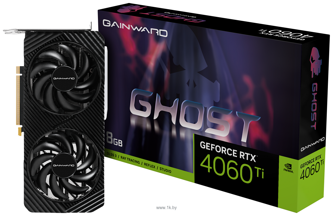 Фотографии Gainward GeForce RTX 4060 Ti Ghost 8GB (NE6406T019P1-1060B)