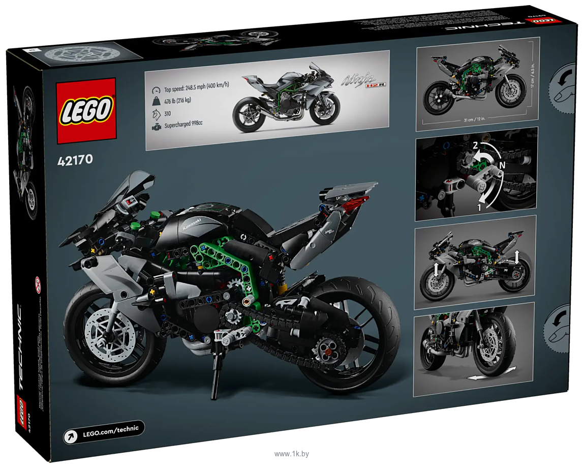 Фотографии LEGO Technic 42170 Мотоцикл Kawasaki Ninja H2R