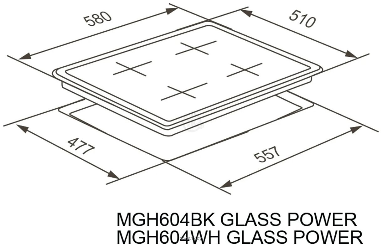 Фотографии Meferi MGH604BK Glass Power