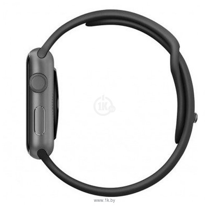 Фотографии Apple Watch Sport 42mm Space Gray with Black Sport Band (MJ3T2)