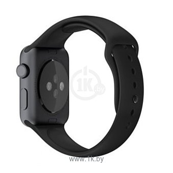 Фотографии Apple Watch Sport 42mm Space Gray with Black Sport Band (MJ3T2)