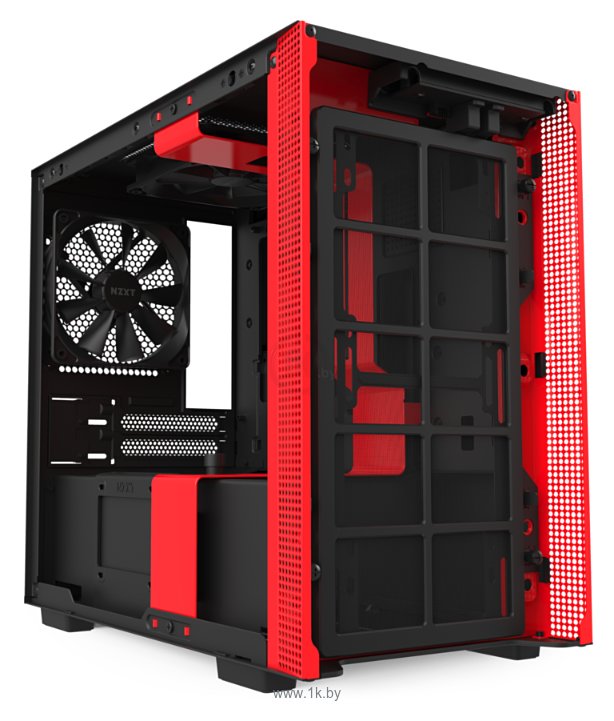 Фотографии NZXT H210i Black/red