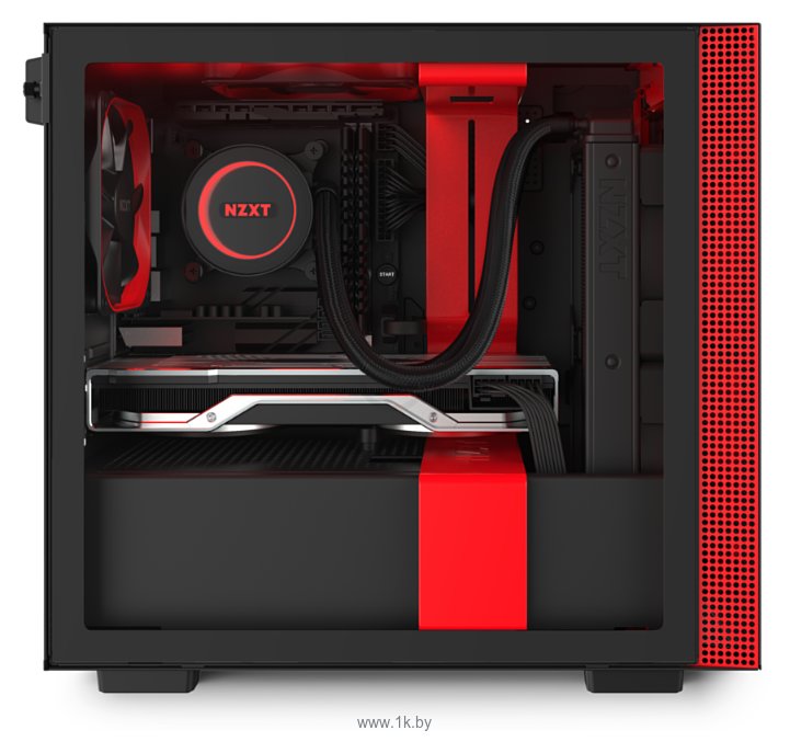 Фотографии NZXT H210i Black/red