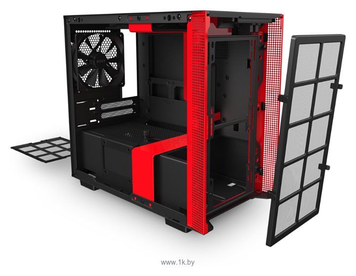 Фотографии NZXT H210i Black/red