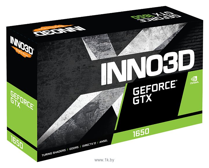 Фотографии INNO3D GeForce GTX 1650 1665MHz PCI-E 3.0 4096MB 8000MHz 128 bit HDMI 2xDisplayPort HDCP Single Slot