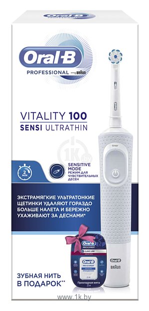 Фотографии Oral-B Vitality 100 Sensi UltraThin + зубная нить