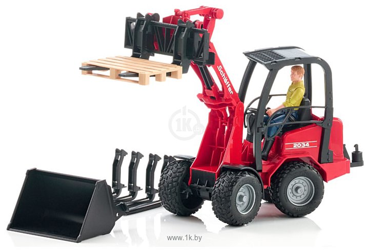 Фотографии Bruder Schaffer Compact loader 2630 with figure and acces 02191