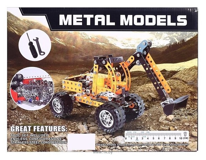 Фотографии Aole Toys Metal Models 9904 Экскаватор