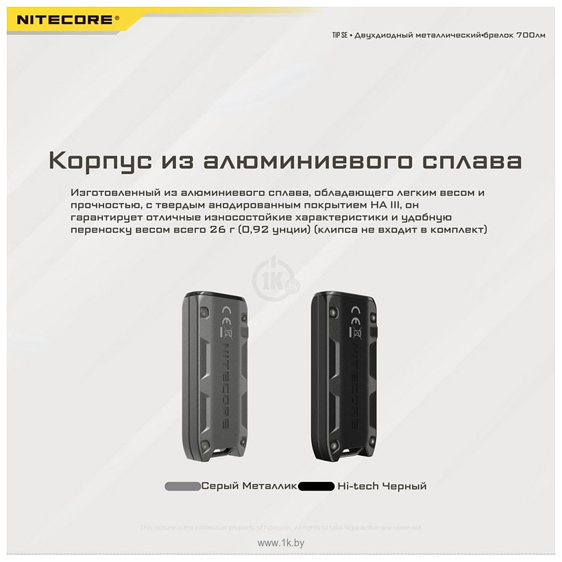 Фотографии Nitecore TIP SE (серый)