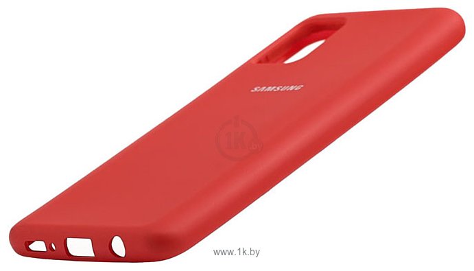 Фотографии EXPERTS Original Tpu для Samsung Galaxy A41 с LOGO (темно-красный)