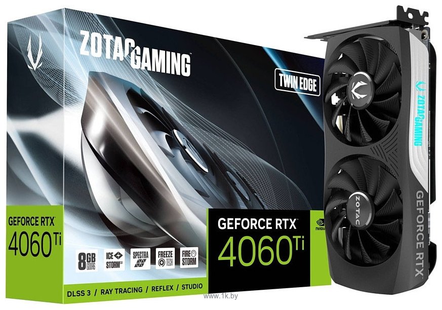 Фотографии ZOTAC GeForce RTX 4060 Ti 8GB Twin Edge (ZT-D40610E-10M)