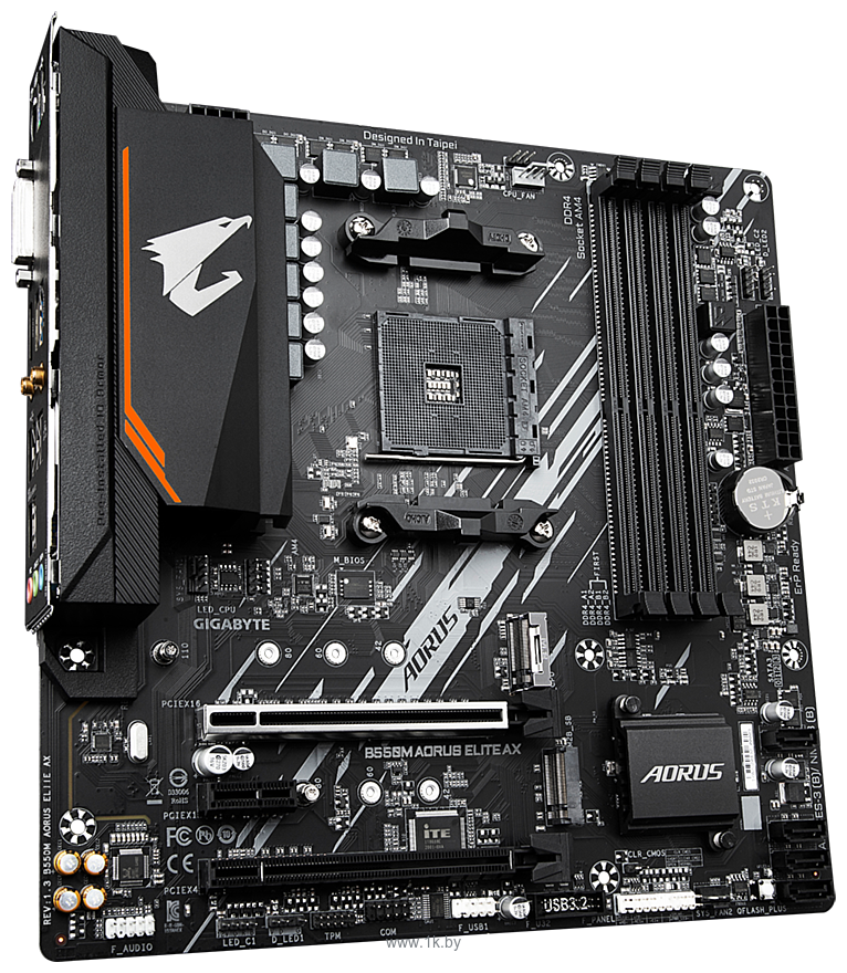 Фотографии GigaByte B550M Aorus Elite AX (rev. 1.3)