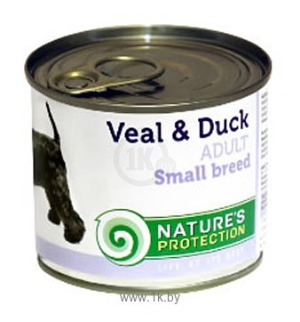 Фотографии Nature's Protection Консервы Dog Adult Small Breed Veal & Duck (0.2 кг) 1 шт.