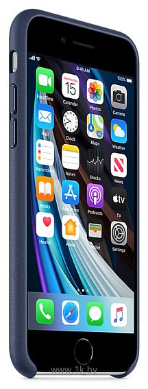 Фотографии Apple Leather Case для iPhone SE (темно-синий)