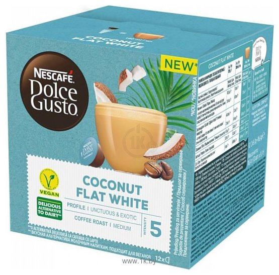 Фотографии Nescafe Dolce Gusto Coconut Flat White 12 шт
