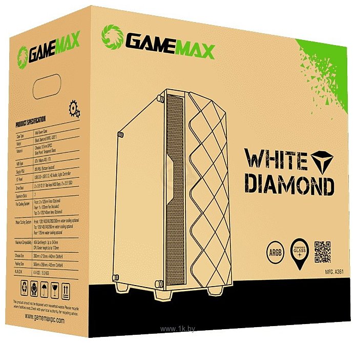 Фотографии GameMax Diamond (белый)