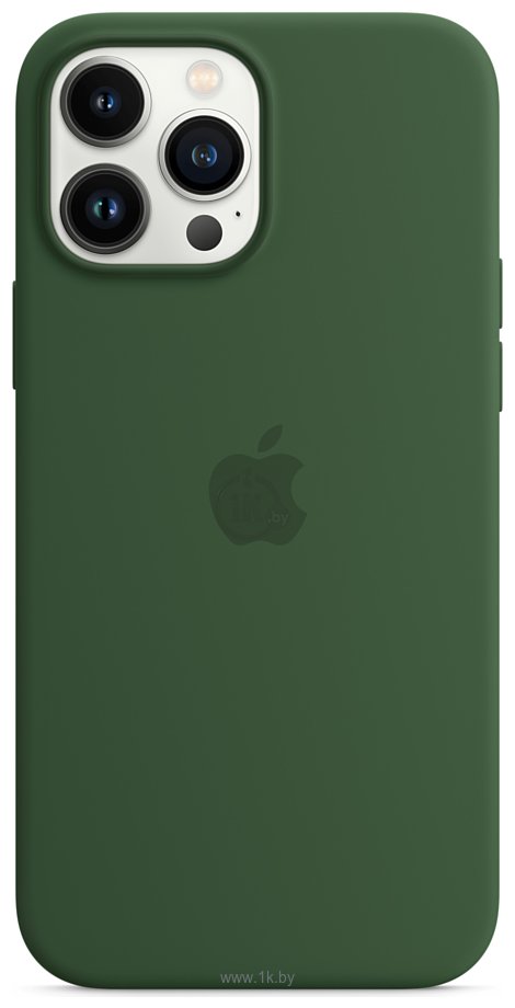 Фотографии Apple MagSafe Silicone Case для iPhone 13 Pro Max (зеленый клевер)