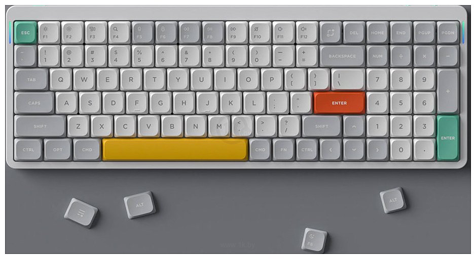 Фотографии NuPhy Air96 Ionic White Gateron Low Profile Red 2.0