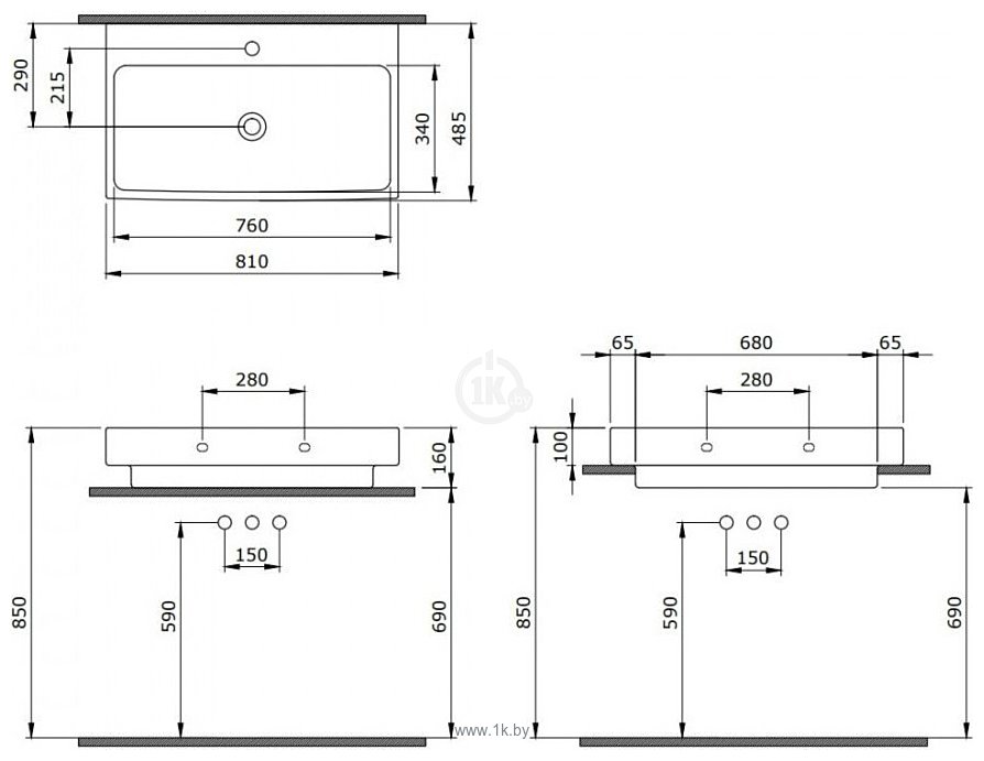 Фотографии Berges Wasserhaus Strati 80x48.5 182007