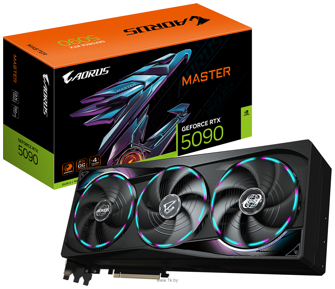 Фотографии GigaByte Aorus GeForce RTX 5090 Master 32G (GV-N5090AORUS M-32GD)