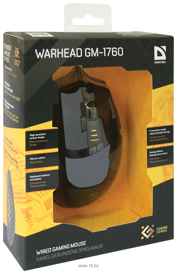 Фотографии Defender Warhead Gaming Mouse GM-1760 USB