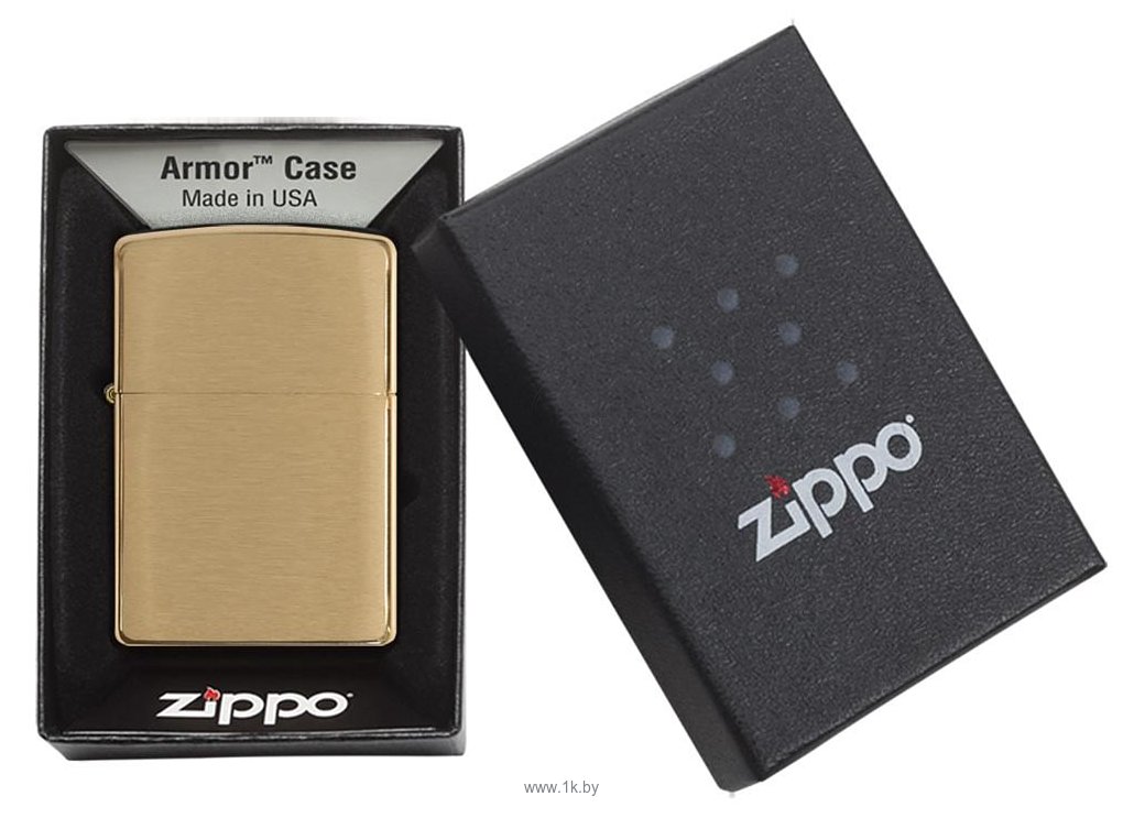 Фотографии Zippo Armor Brushed Brass (168-000003)