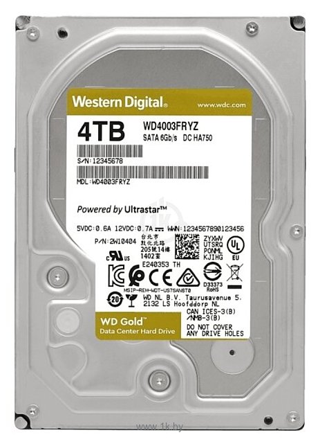 Фотографии Western Digital Gold 4 TB (WD4003FRYZ)