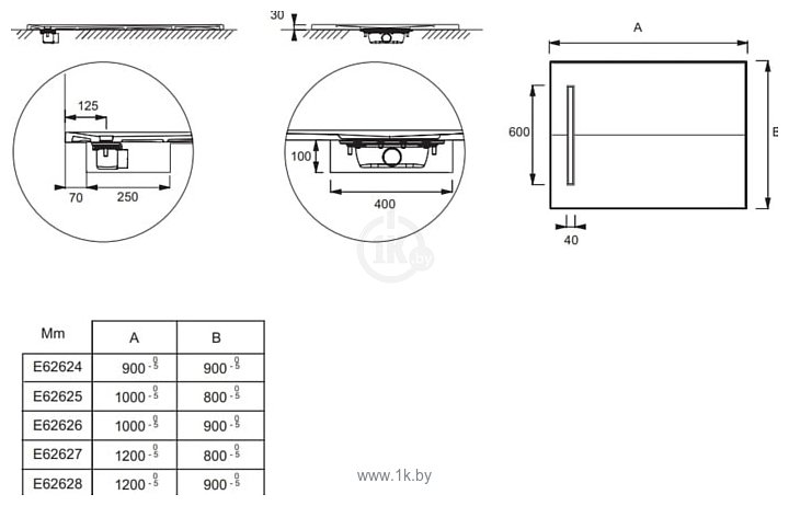 Фотографии Jacob Delafon Surface 120x80 E62627-SS2