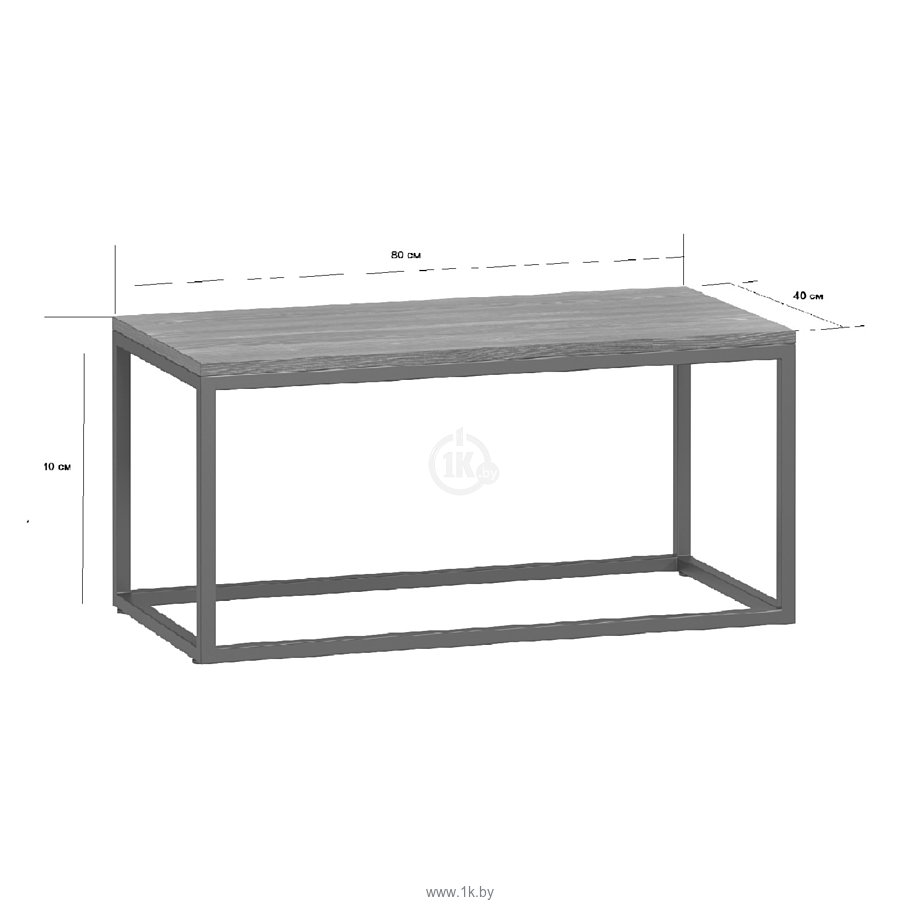 Фотографии LoftyHome Мальборк Мрамор Блэк журнальный (черный)