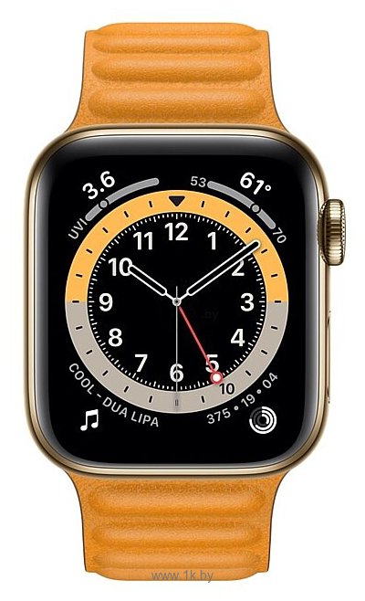 Фотографии Apple Watch Series 6 GPS + Cellular 40mm Stainless Steel Case with Leather Link