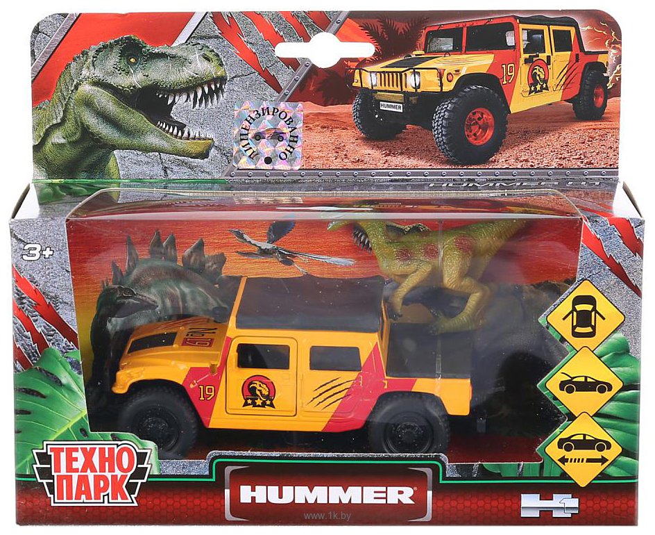 Фотографии Технопарк Hummer H1 Пикап SB-18-09-H1+DINO(WB)