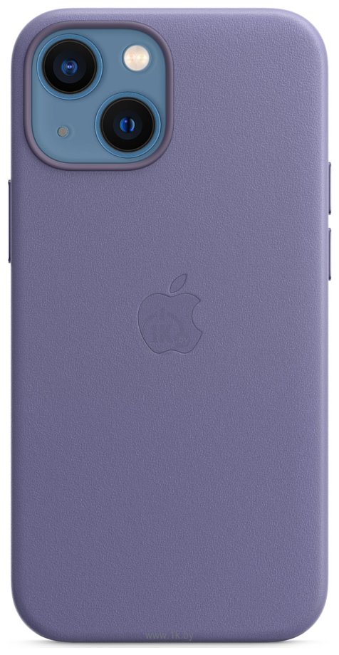 Фотографии Apple MagSafe Leather Case для iPhone 13 mini (сиреневая глициния)