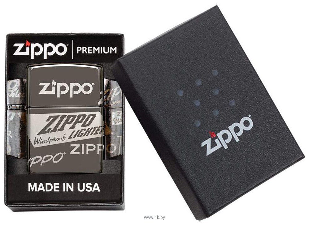 Фотографии Zippo Black Ice Zippo Logo Design 49051