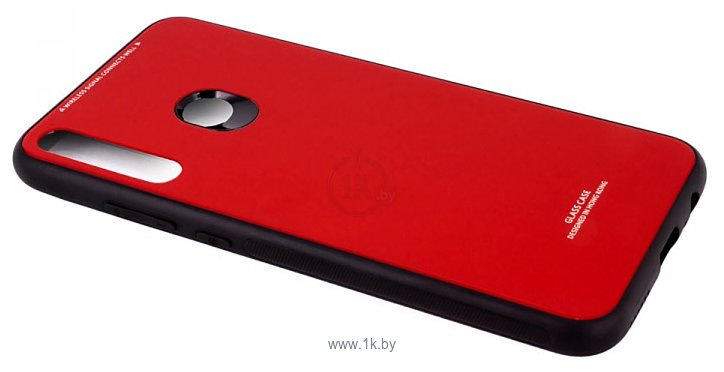 Фотографии Case Glassy для Huawei P40 lite E/Y7P/Honor 9C (красный)