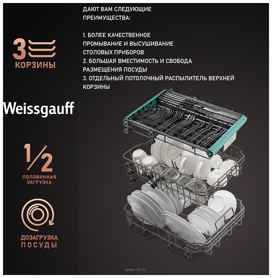 Фотографии Weissgauff BDW 4150 Touch DC Inverter Wi-Fi (модификация 2024 года)