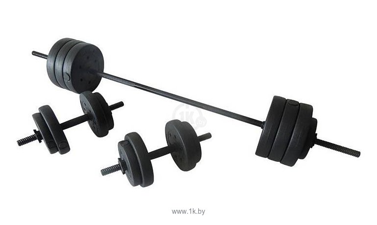 Фотографии Pro fitness Vinyl Barbell Dumbbell Set - 25kg