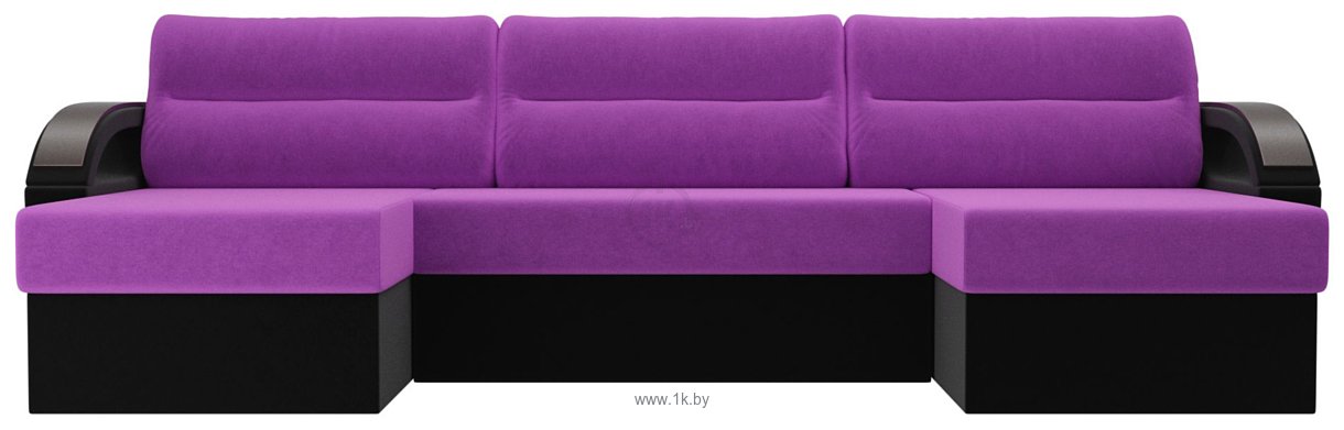 Фотографии Лига диванов Форсайт 100822 (фиолетовый/черный)